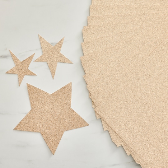 Champagne Glitter 8.5" x 11" Cardstock Paper by Recollections™, 24 Sheets
